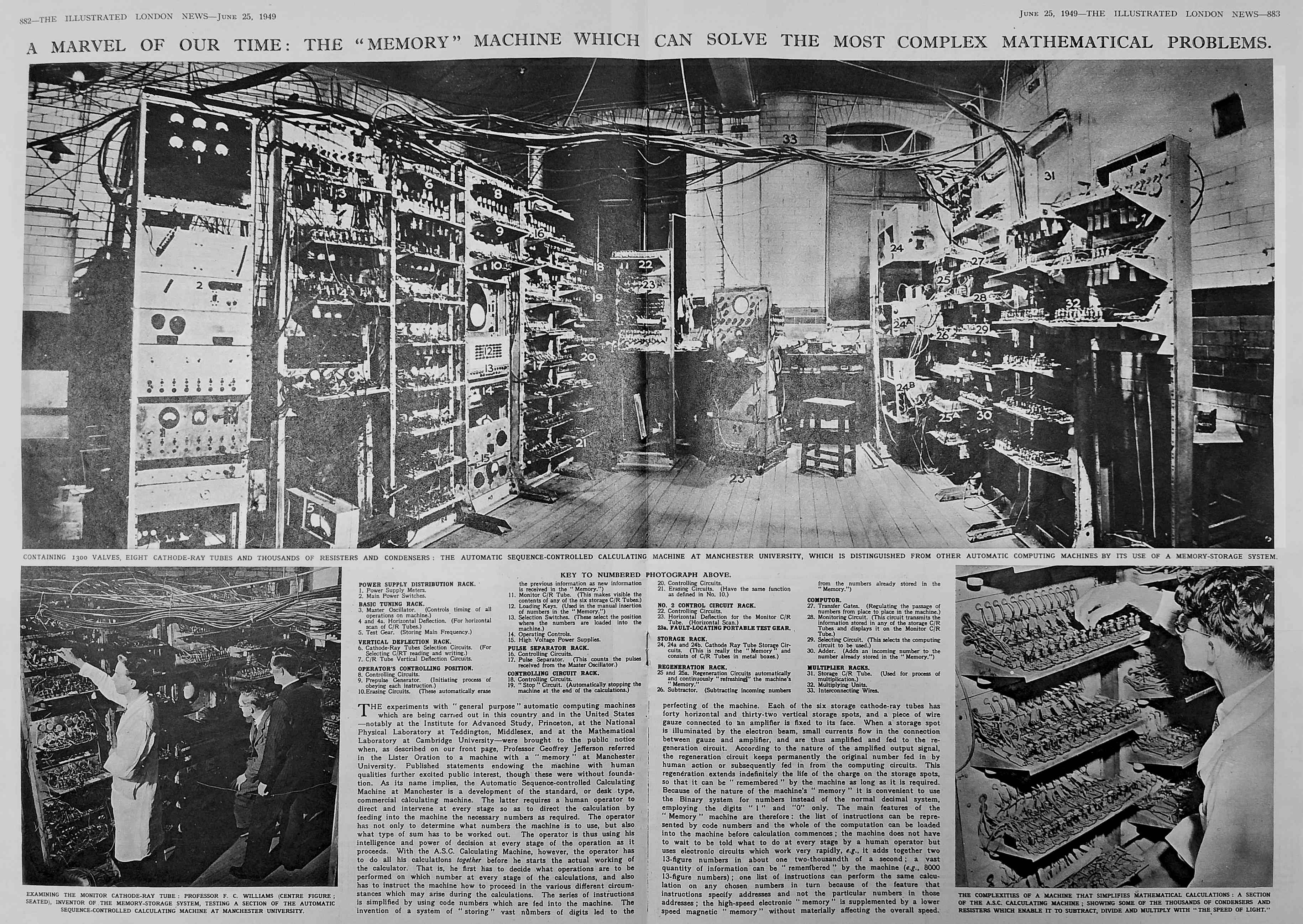 Illustrated London News 1949 first computer